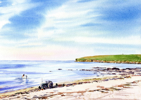 Limited edition print/Going fishing, The Brough of Birsay