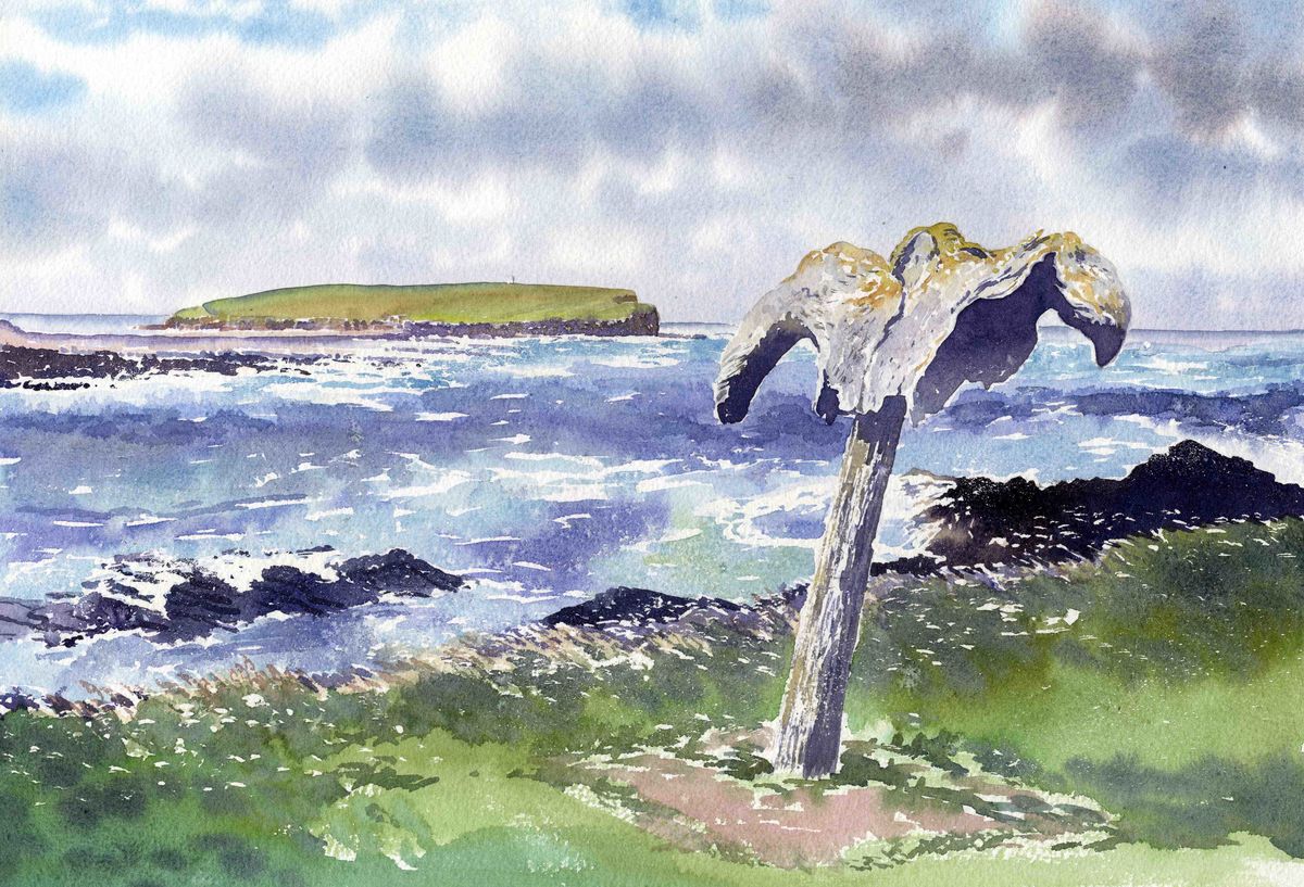 Limited edition print/Whale bone at North Birsay