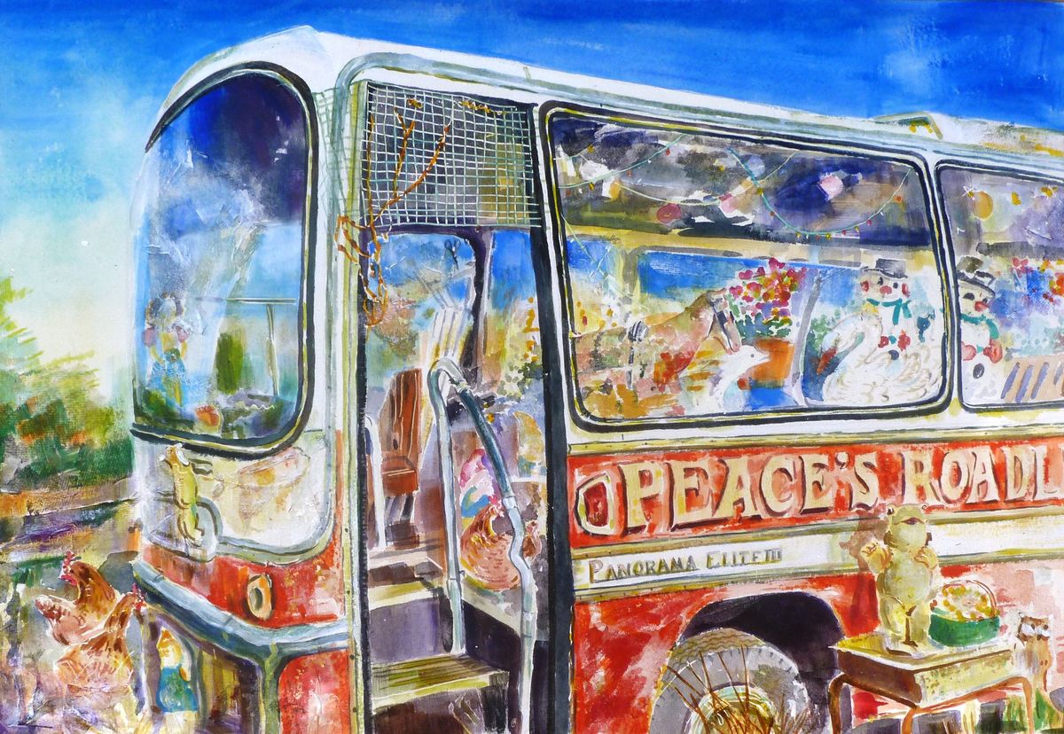 Limited edition print/The fun bus