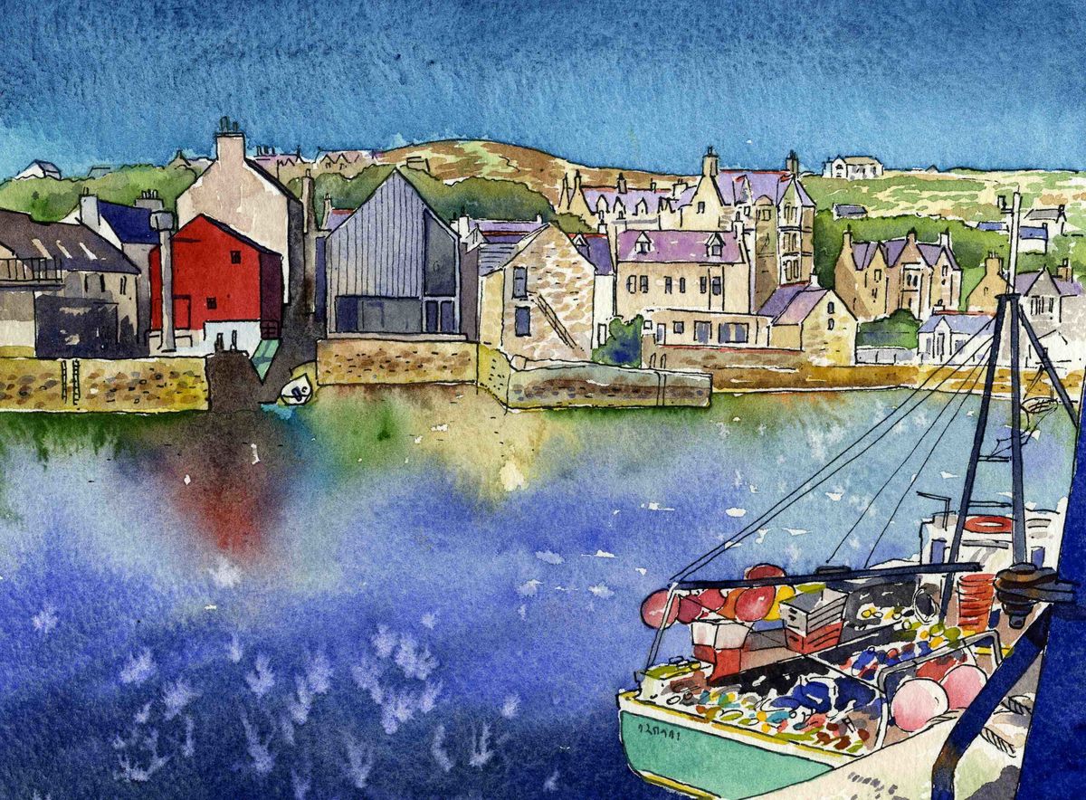 Limited edition print/The pier, Stromness